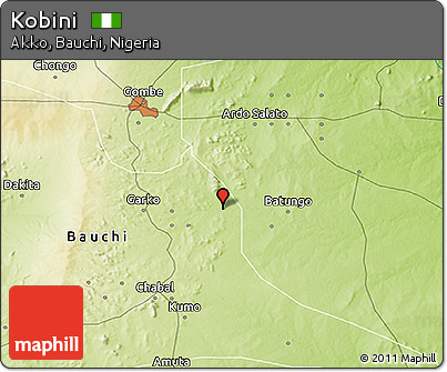 Physical 3D Map of Kobini