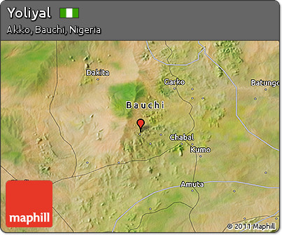 Satellite 3D Map of Yoliyal