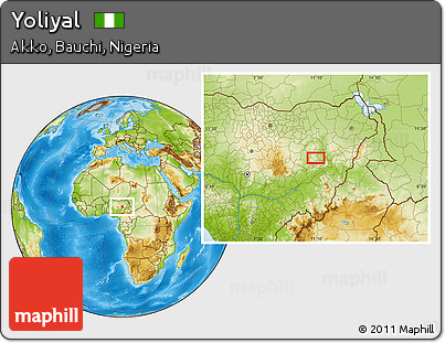 Physical Location Map of Yoliyal