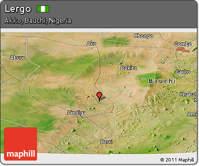 Satellite Panoramic Map of Lergo