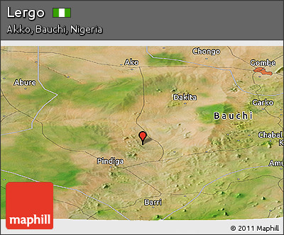 Satellite Panoramic Map of Lergo