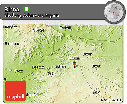 Physical 3D Map of Birna
