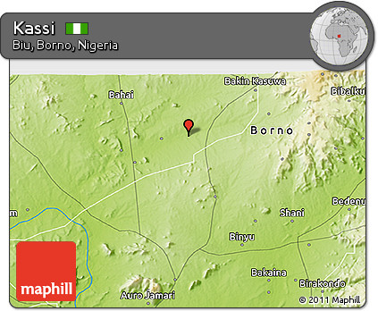 Physical 3D Map of Kassi