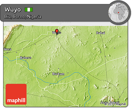 Physical 3D Map of Wuyo