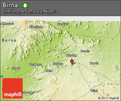Physical 3D Map of Birna