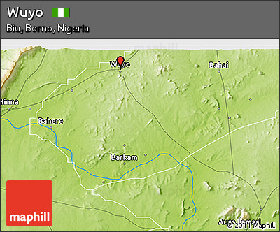 Physical 3D Map of Wuyo
