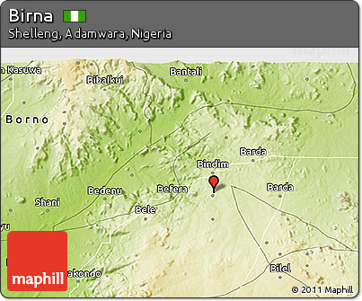 Physical 3D Map of Birna