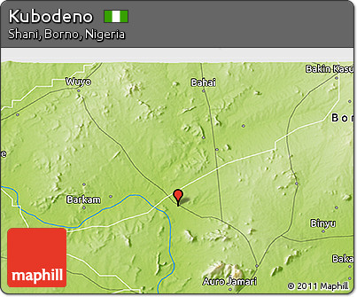 Physical 3D Map of Kubodeno