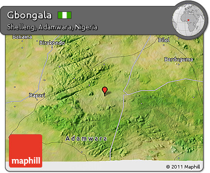 Satellite 3D Map of Gbongala
