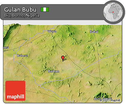 Satellite 3D Map of Gulan Bubu