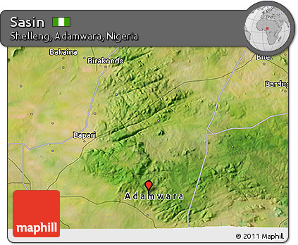 Satellite 3D Map of Sasin