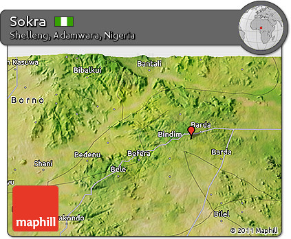 Satellite 3D Map of Sokra