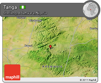 Satellite 3D Map of Tanga