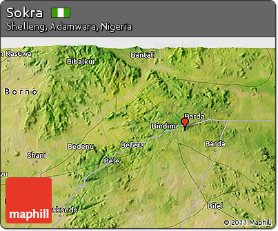 Satellite 3D Map of Sokra