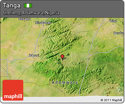 Satellite 3D Map of Tanga