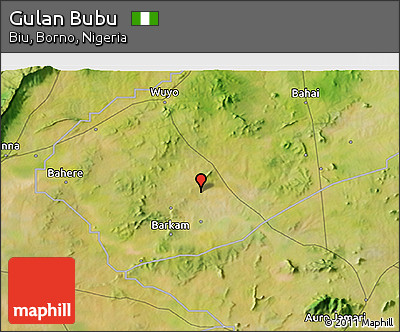 Satellite 3D Map of Gulan Bubu