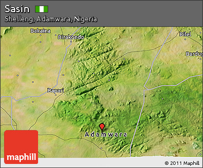 Satellite 3D Map of Sasin