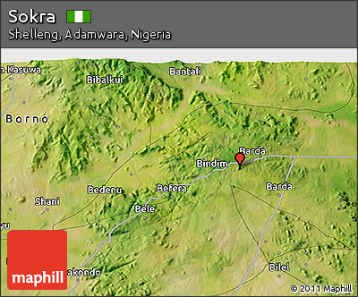 Satellite 3D Map of Sokra