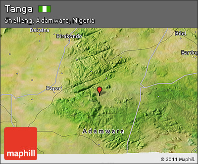 Satellite 3D Map of Tanga