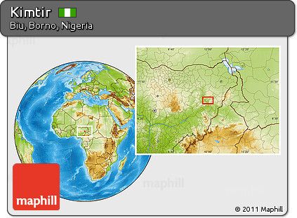 Physical Location Map of Kimtir