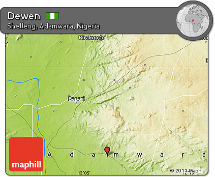 Physical Map of Dewen