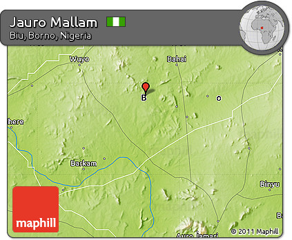 Physical Map of Jauro Mallam