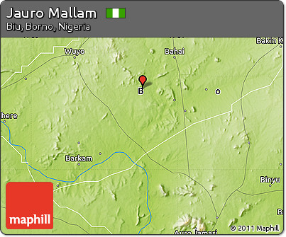 Physical Map of Jauro Mallam