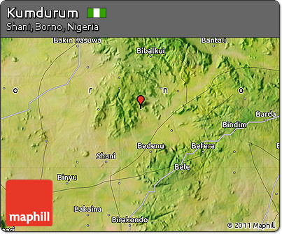 Satellite Map of Kumdurum