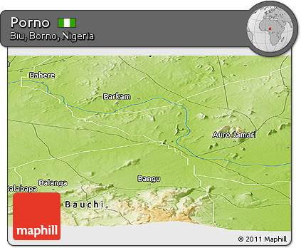 Physical Panoramic Map of Porno