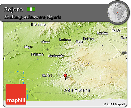 Physical Panoramic Map of Sejoro