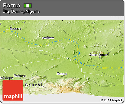 Physical Panoramic Map of Porno