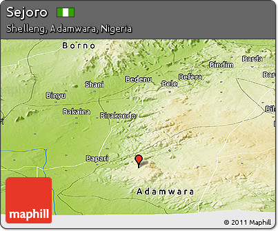 Physical Panoramic Map of Sejoro