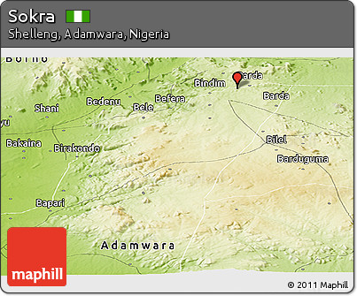 Physical Panoramic Map of Sokra