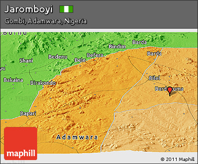 Political Panoramic Map of Jaromboyi