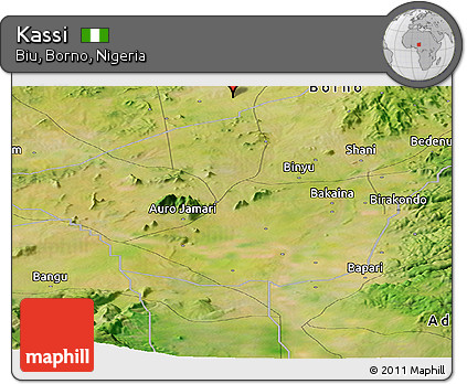 Satellite Panoramic Map of Kassi