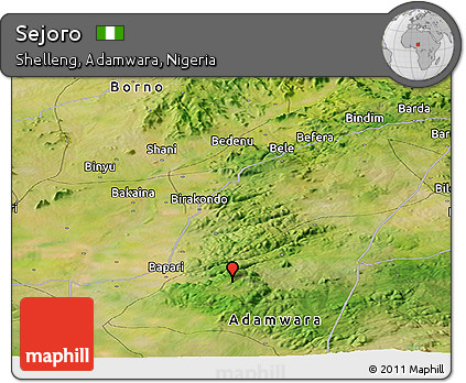 Satellite Panoramic Map of Sejoro