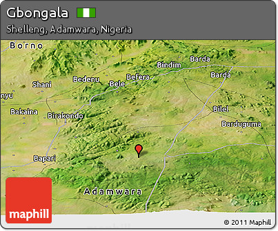 Satellite Panoramic Map of Gbongala