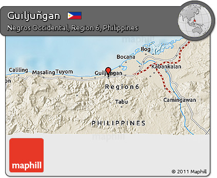 Shaded Relief 3D Map of Guiljuñgan