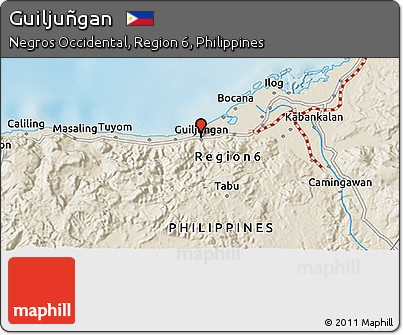 Shaded Relief 3D Map of Guiljuñgan