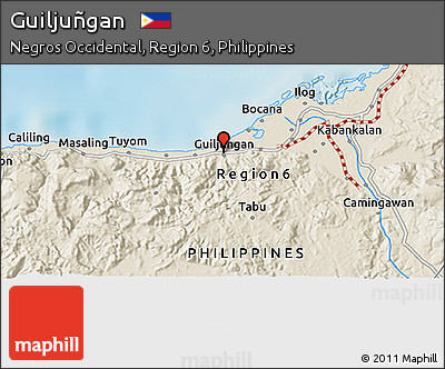Shaded Relief 3D Map of Guiljuñgan