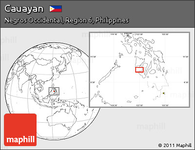 Blank Location Map of Cauayan