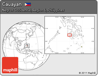 Blank Location Map of Cauayan