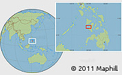Savanna Style Location Map of Cam Baog