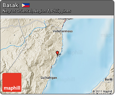 Shaded Relief 3D Map of Basak