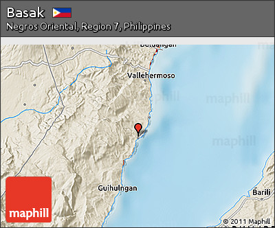 Shaded Relief 3D Map of Basak