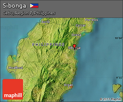 Satellite Map of Sibonga