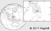 Blank Location Map of the area around 10° 7' 21" N, 124° 10' 30" E