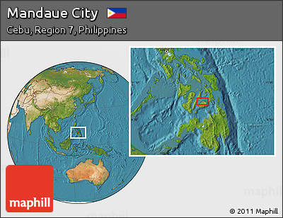 Satellite Location Map of Mandaue City