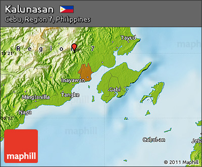 Physical Map of Kalunasan