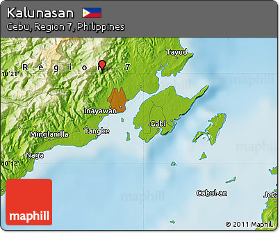Physical Map of Kalunasan